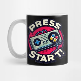 Game Console, press start Mug